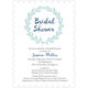 Lagoon Bridal Shower Wreath Invitations Image 3 of 5